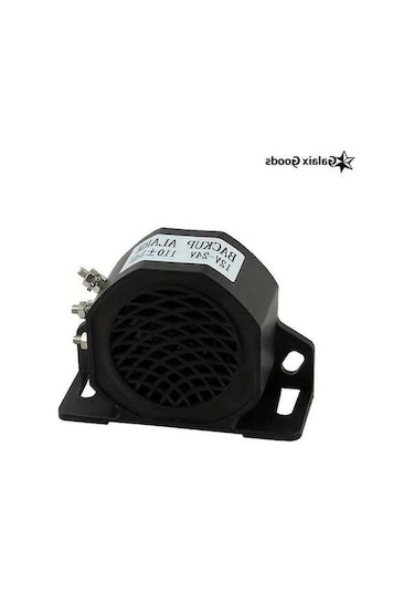 Pazly Drimore Siyah 110db Ters Geri Alarm, 3 Muzikli, 12v/24v Araba/kamyon Alarm Sistemi, Yüksek Sesli, Abs Malzemeli