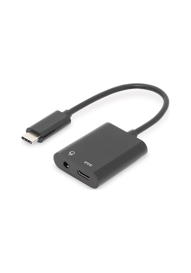 Dıgıtus Usb Type-c Adaptör / Type-c - Usb Type-c + 3,5 Mm Jak