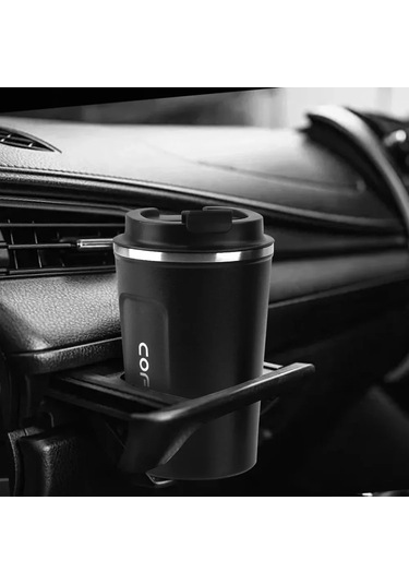 380/510 Ml Kahve Kupa Araba Termos Kupa Leak Proof Seyahat Diğer Siyah