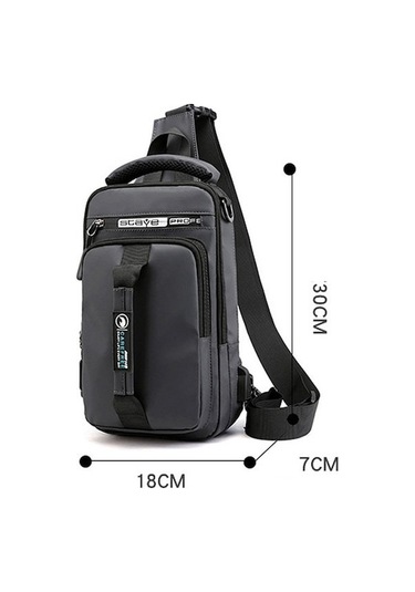 Tenfowee Erkekler İçin Çok Fonksiyonlu Usb Şarjlı Çanta - Tek/çift Omuzlu, Çapraz Askılı, El Tutulu Seyahat Sirt Çantası
