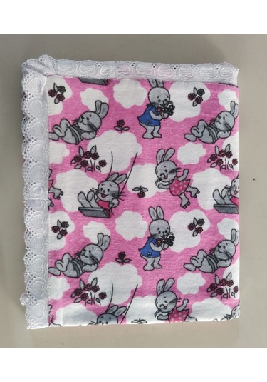 Pazen Bebek Battaniyesi 100% Pamuk 90 X 90 Ölçülerinde Pembe Pembe