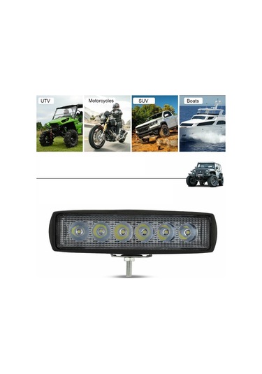 Off Road 6 İnç 18w 6 Led Plastik Kasa Mini Led Bar Oto Gündüz Led