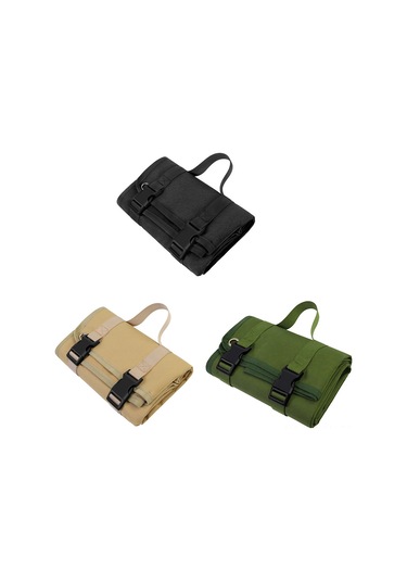 Neevoyu Outdoor Tabanca Atış Matı - 900d Oxford Kumaş, Su Geçirmez, Dayanıklı - 200x75cm, Katlanabilir, Taşınabilir, Kahverengi Haki