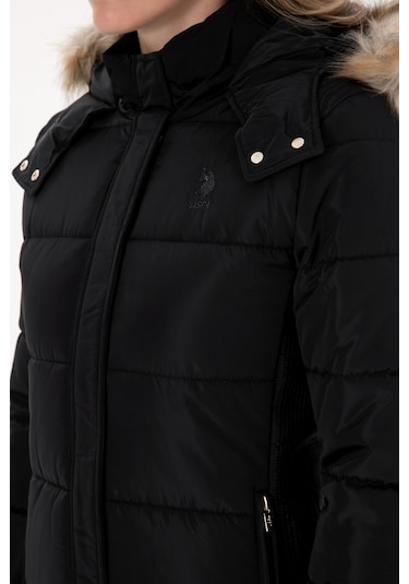 U.s. Polo Assn. Kadın Siyah Kaban 50308001-vr046 Siyah