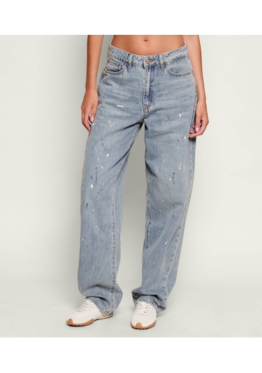 Guess Serra Relaxed Fit Kadın Jean Pantolon W6ga29d0973 Mavi
