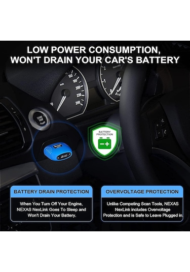 Nexas Car Scanner Bluetooth OBD 2 Araç Tanı Cihazı