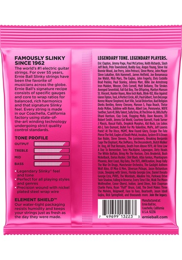 Ernie Ball P03223 Super Slinky Elektro Tel Seti 3Lü Paket