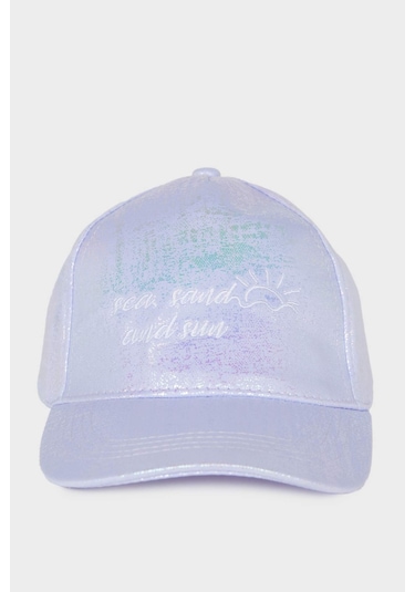 DeFacto Kız Çocuk Nakışlı Simli Kumaş Cap Şapka C0584A825SMPR46