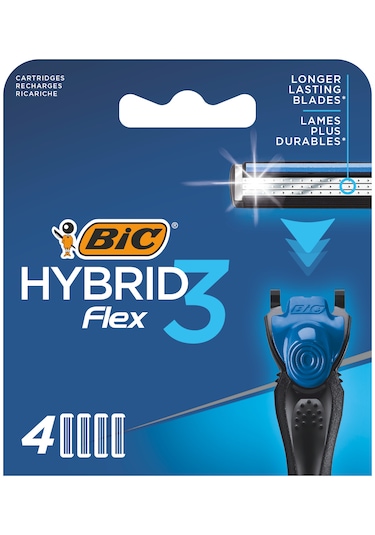 Bic Flex 3 Hybrid 3 Bıçaklı Erkek Tıraş Bıçağı + 1 Sap + 12 Yedek Başlık