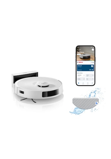 Bosch Spotless BCRC1W Akıllı Robot Süpürge Beyaz