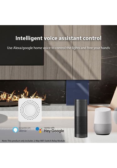 Neevoyu Tuya Wifi Akıllı Röle 16a - 2 Yollu Kablosuz Kontrol, Uzakdan Isıtıcı/aydınlatma Yönetimi, 1 Adet, 2.4ghz, Ac 100-240v
