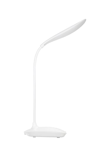 Vkemall Led Usb Şarj Edilebilir Masa Lambası - 360 Döner Kafa Ve Esnek Boru, 3 Aydınlatma Seviyesi, Göz Koruyucu Beyaz Işık, 1200mah Pil Beyaz