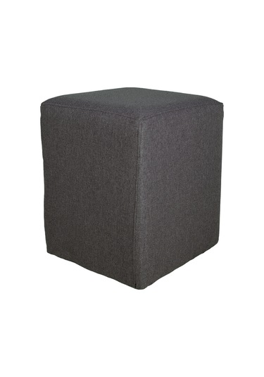 Gizmomobilya Gizmo Ahşap Ayaklı Kare Puf T1100 Antrasit