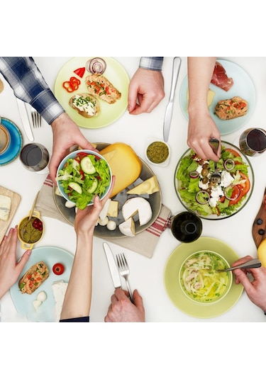 Lemestar Paslanmaz Çelik 8 Parça Salata Çatalı Seti - Ev, Restoran Ve Kamp İçin Pratik Yemek Takımı Gümüş