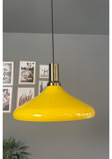 Champion Açık Sarı Eskitme Fener Başlık Tekli Avize Sarkıt Salon Mutfak Butik Aydınlatma Avizeler Açık Sarı