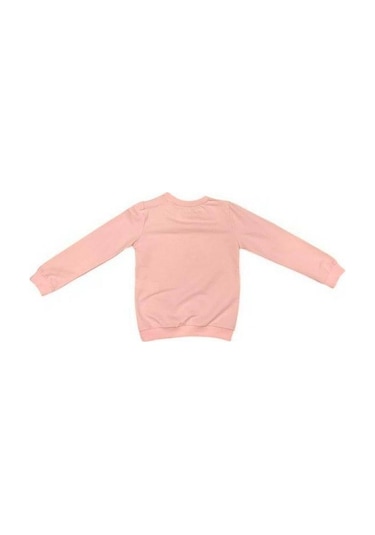 Kız Çoçuk Pamuklu Sweatshirt-15212 Pembe