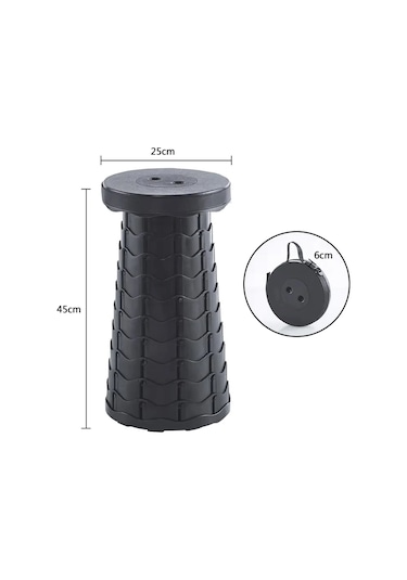 Taşınabilir Katlanır Teleskopik Tabure Hafif Plastik Metro Diğer