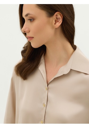 Karaca Kadın Regular Fıt Gömlek-taş 12.25s.04.004 Taş