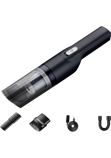 Springsun 10000pa Süper Emme Gücü 120w Usb Şarjlı Kablosuz El Tipi Vakum Temizleyici - Araç, Ev, Ofis İçin Portatif Minyatür