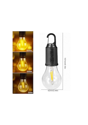 Şarj Olabilen 3 Farklı Mod Led&apos Li Kendiliğinden Asma Kancalı Kamp,dış Cephe Lambası 5306
