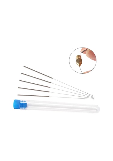 0.4mm Nozül Temizleme İğnesi 10 Adet 3d Yazıcı Nozzle Printer Crelity Ender 3 Ender 3 Pro Ender 3 V2