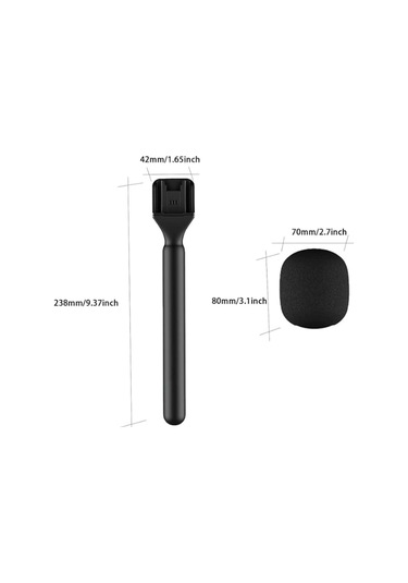 Singree Kablosuz Mikrofon İçin Evrensel Tutma Kolu - 1/4" Vida Delikli Ve Rüzgarlık