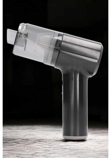 Üflemeli Güçlü Vakumlu Ev Ofis Araç Süpürgesi El Süpürgesi Şarjlı