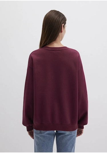 Mavi Bisiklet Yaka Basic Bordo Kadın Sweatshirt M1610198-70415 Bordo Mavi Bisiklet Yaka Basic Bordo Kadın Sweatshirt M1610198-70415 Bordo
