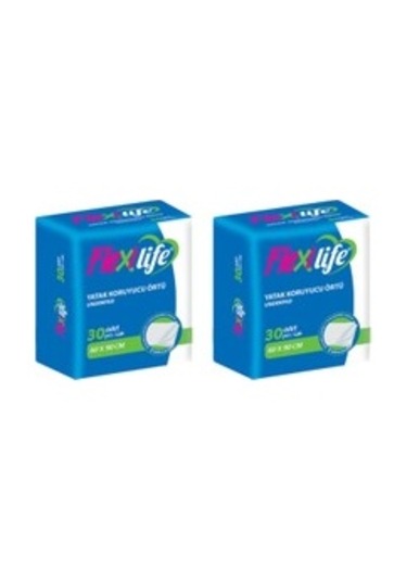 Flexilife 60 x 90 CM Yatak Koruyucu Örtü 30'lu x 2 60 Adet
