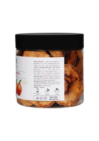 Şeftali Kuru Meyve Cipsi - Şekersiz Katkısız Doğal Sağlıklı Atıştırmalık 150 Gr. 150 G