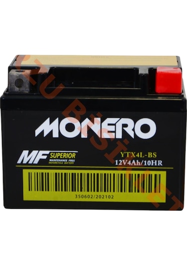 Monero Akü Ytx4l - Bs - Yamaha Bws 100 - Mondial Sfc 113 70 85