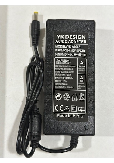 12 Volt 7 Amper Adaptör 12 Volt 7 Amper 5.5 Mm 2.5 Mm Adaptör