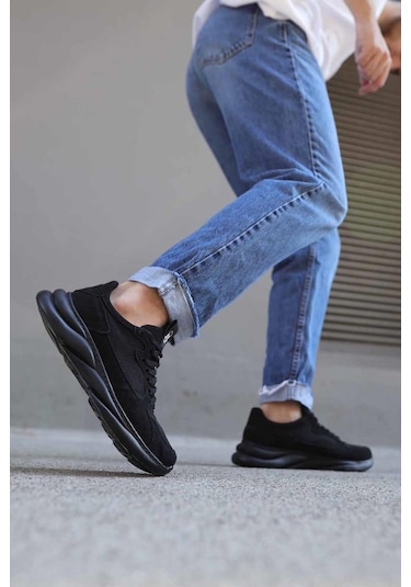 Knack Sneakers Ayakkabı 065 Siyah Süet (Siyah Taban) (553565759)