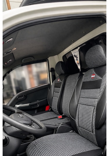 Kia Bongo Koltuk Kılıfı 2+1 Jakar Kumaşlı Ortopedik Gri Siyah