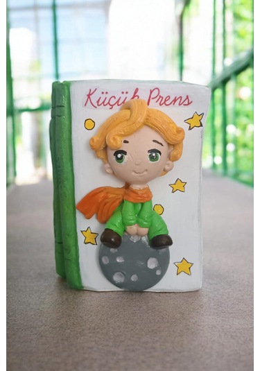 Küçük Prens Kitabı Şeklindeki Kalemlik 10x8 Cm