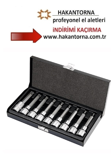 Retta 1/2 Uzun Lokmalı Torx Bits Allen Takımı 9 Parça