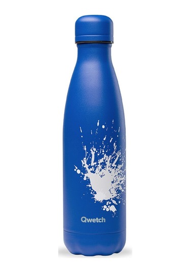 Qwetch QD3361 Sprey Desenli Isı Yalıtımlı 500 ML Termos - Mavi