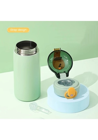 Trendooze 11oz Paslanmaz Çelik Vakum Termos Seyahat Mavi Sunshine022 Outdoor Ev Matara Mavi