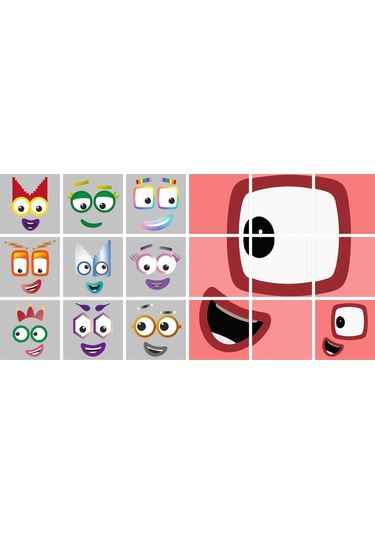 Number Blocks Matematik Eğitici Birim Küp Snapcubes /51-100 Mega Paket Sticker 90 Pcs