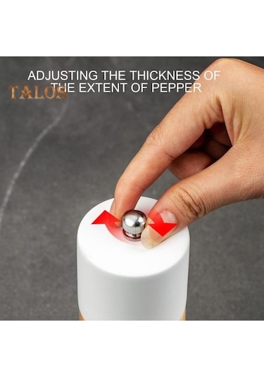 Siyah Baharat Öğütücü Pürüzsüz Kolayca Öğütün Rustik Yüksek Kaliteli Ahşap Manuel Baharat Değirmeni Seramik Öğütücü Restoran İçin