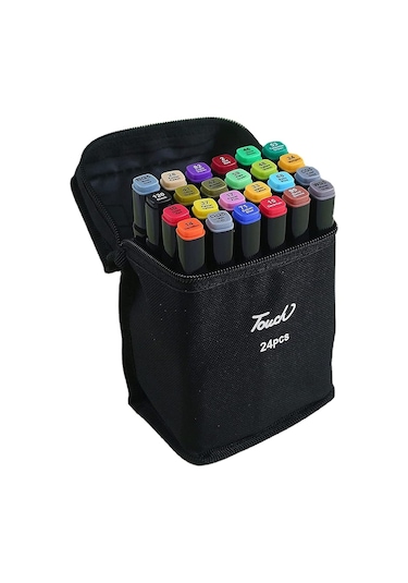 Valkyrie Touch Marker Art 24 Adet Çantalı Kalem Seti