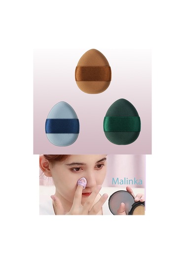 Melien Mini Üçgen Parmak Makyaj Süngeri 3'lü