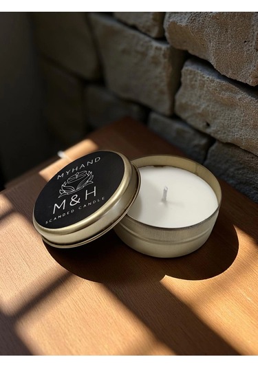 Myhand Soyawax Gold Teneke İnfinity Esans Kokulu Mum 60 Gr Altın