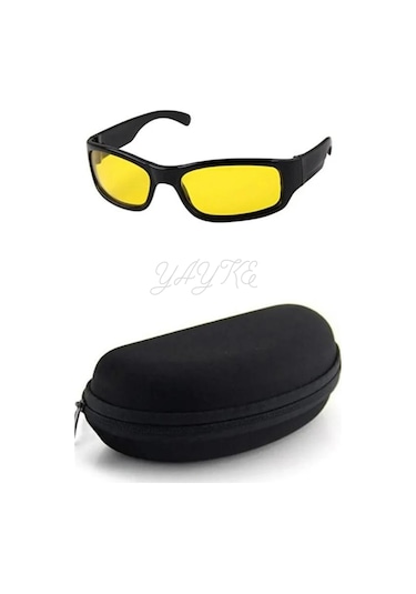 Yayke Antifar Güneş Gece Görüş Gözlüğü Sürüş Sis Spor Sarı