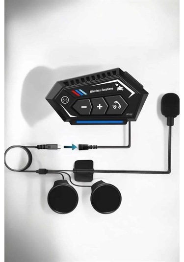 Bfs İnterkom Intercom Kask Kulaklık Bt22 Bluetooth Motosiklet Kulaklık 5.0 Bluetooth