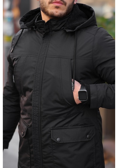 Içi Kürklü Torba Cepli Su Geçirmez Mont/Kaban Pldp 2960 001