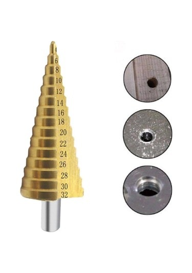 Paslanmaz Kademeli Matkap Ucu Sac Delme Uç 4- 32 Mm Okan Hırdavat