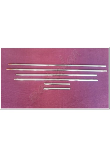 Woc Chrome Bmw X5 Krom Cam Çıtası 2006-2013 6 Parça Paslanmaz  Çel