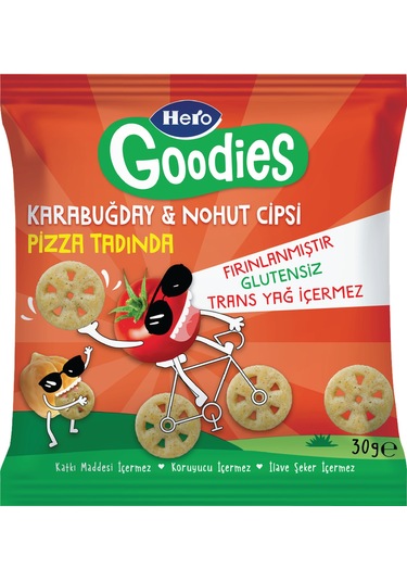 Hero Goodies Pizza Sağlıklı Cips 30g X8