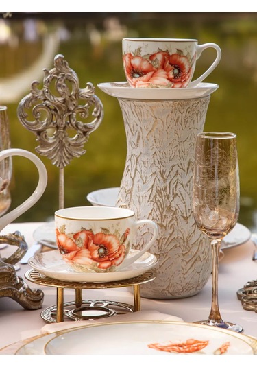 Lefard 300 Ml Hediye Takımı "antique" Porselen Çay Takımı 170668972 Beyaz